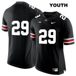 Youth NCAA Ohio State Buckeyes Zach Hoover #29 College Stitched No Name Authentic Nike White Number Black Football Jersey IY20U06KU